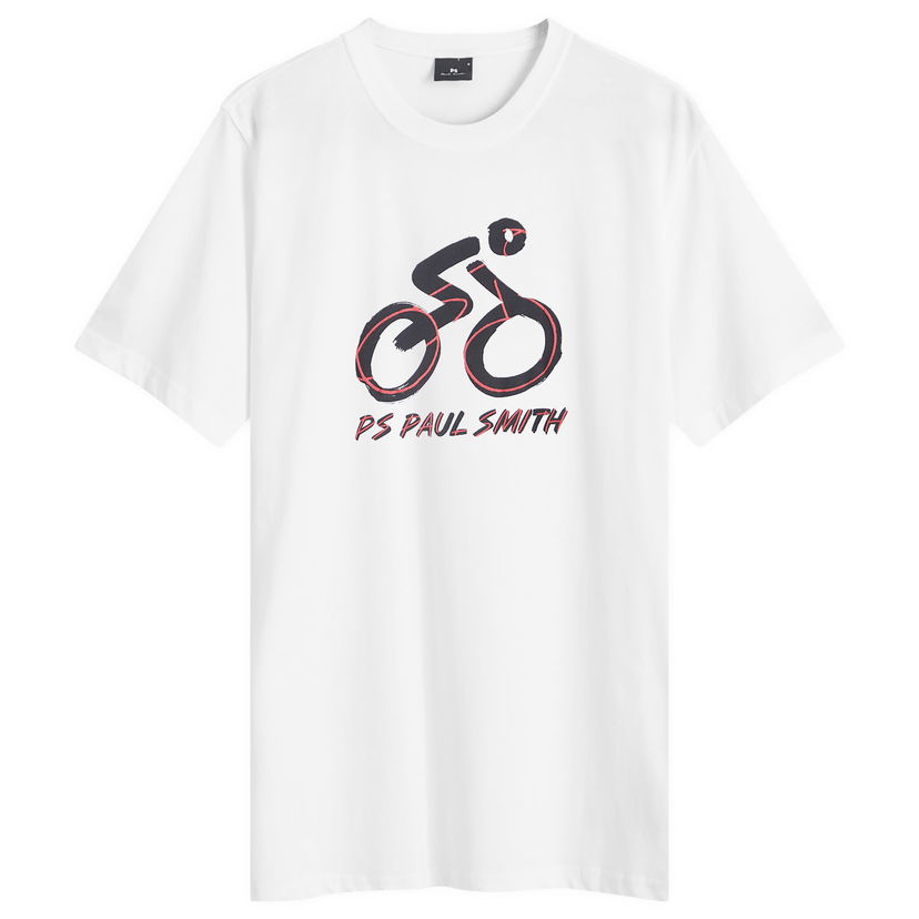 T-paita Paul Smith PS Paul Smith Bike Graphic T-Shirt, Size Large Valkoinen | M2R-011R-PP4960-01
