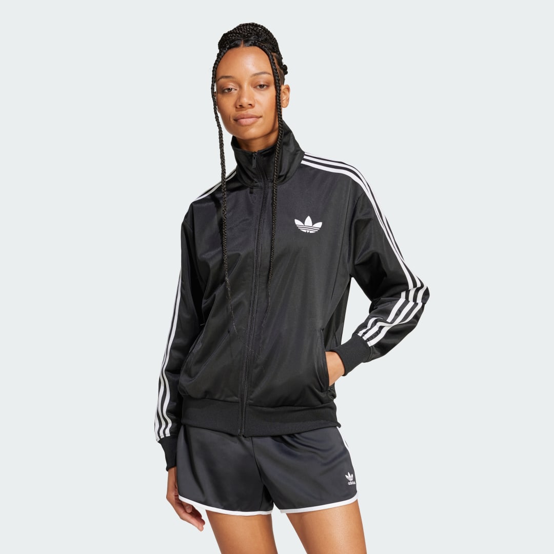Bomber-takki adidas Performance Adicolor Classic Firebird Loose Track Jacket Musta | JC8251, 0