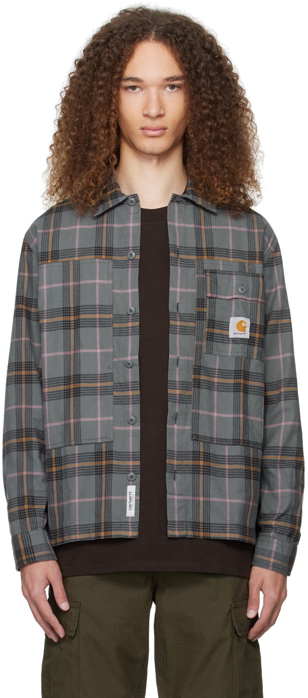 Paita Carhartt WIP Plaid Long Sleeve Button-Up Shirt Vihreä | I032903, 0