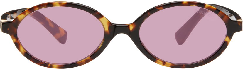 Aurinkolasit Miu Miu Miu Miu Regard Round Sunglasses Ruskea | 0MU 04ZS 8056597989299