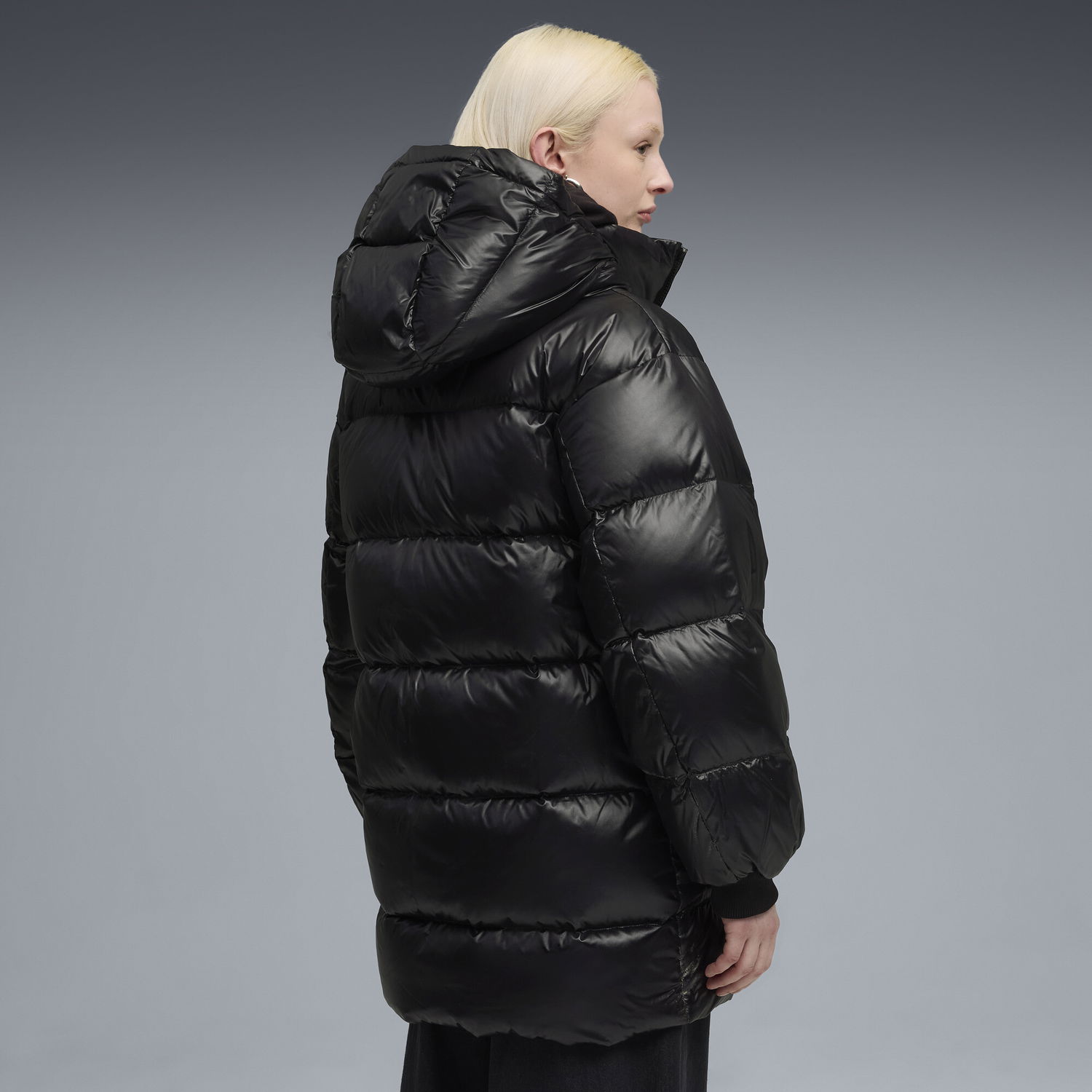 Puffer takki Puma Hooded Down Puffer Jacket Style Musta | 688389_01, 1