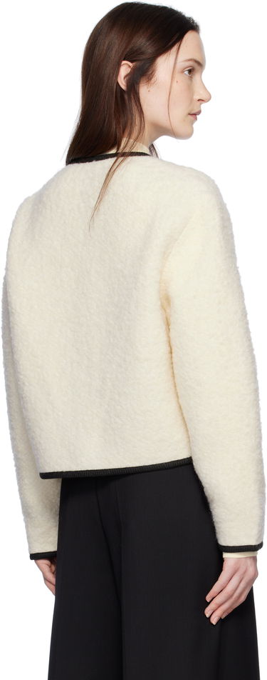 Takki Anine Bing Boucle Buttoned Jacket Valkoinen | A-01-10223-IVY26, 2