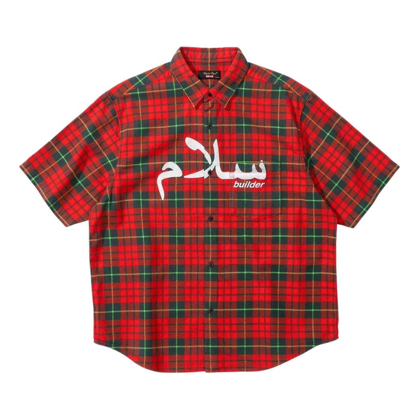 Paita Supreme Logo Flannel Shirt Punainen | SUP-SS23-127