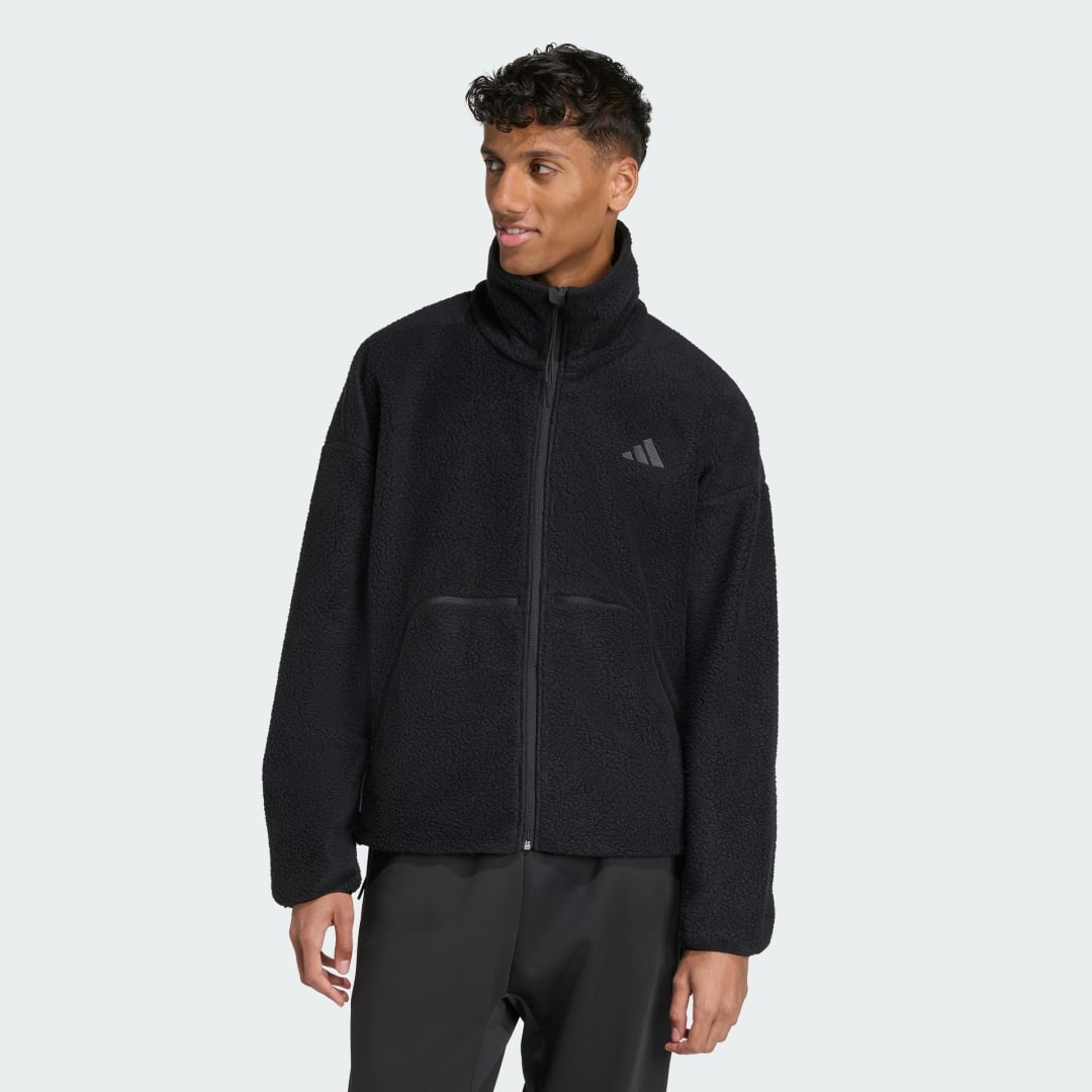 Takki adidas Performance City Tech Fleece Jacket Musta | KB1197, 0