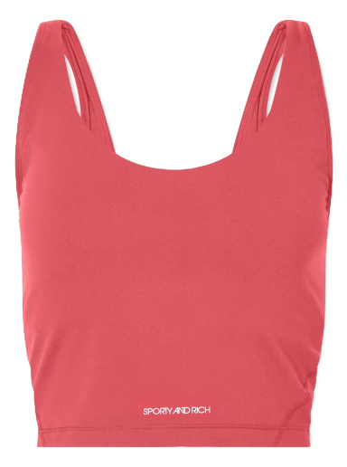 Rintaliivit Sporty & Rich Cropped Tank Bra Top Vaaleanpunainen | TC671HI