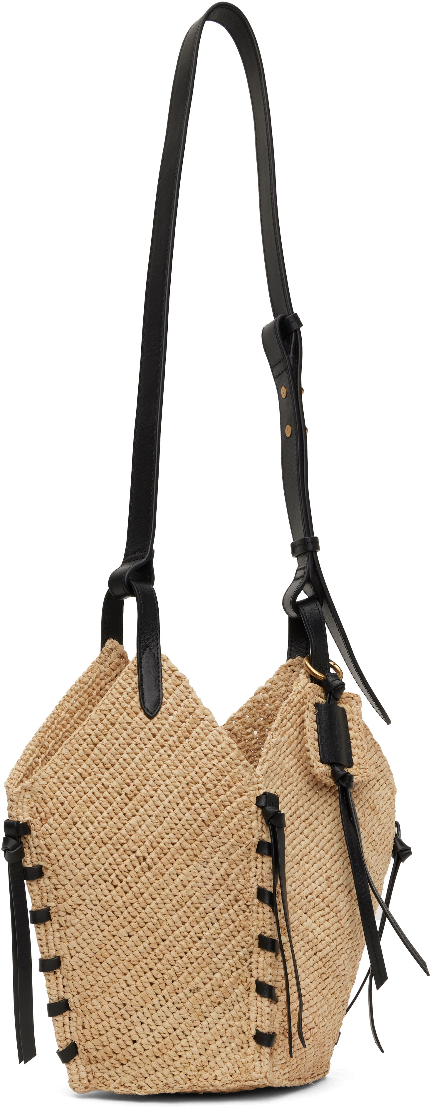 Käsilaukku ISABEL MARANT Isabel Marant Tampa Mini Raffia Tote Beige | PM0067FA-C1X07M, 1
