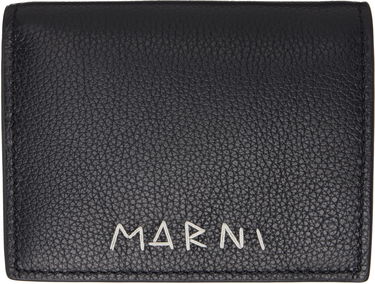 Lompakko Marni Marni Mending Embroidery Leather Bifold Wallet Musta | PFMI0098U0 P6533, 0