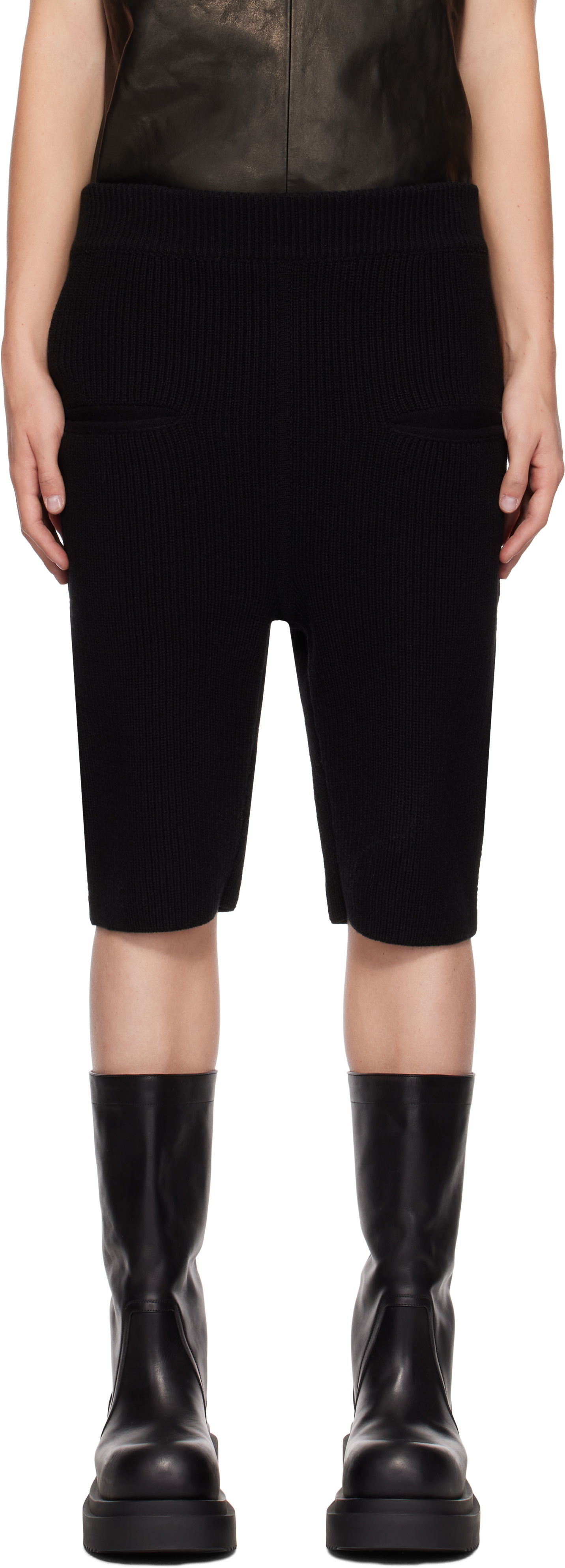 Shortsit Rick Owens Shorts With Side Pockets Musta | RR02D6696 KWV, 0