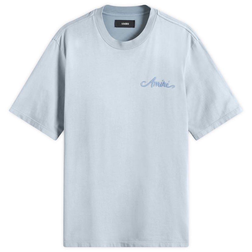 T-paita AMIRI Men's Bandana Patch T-Shirt, Size Large Sininen | AMJYTE1197-AshleyBlue