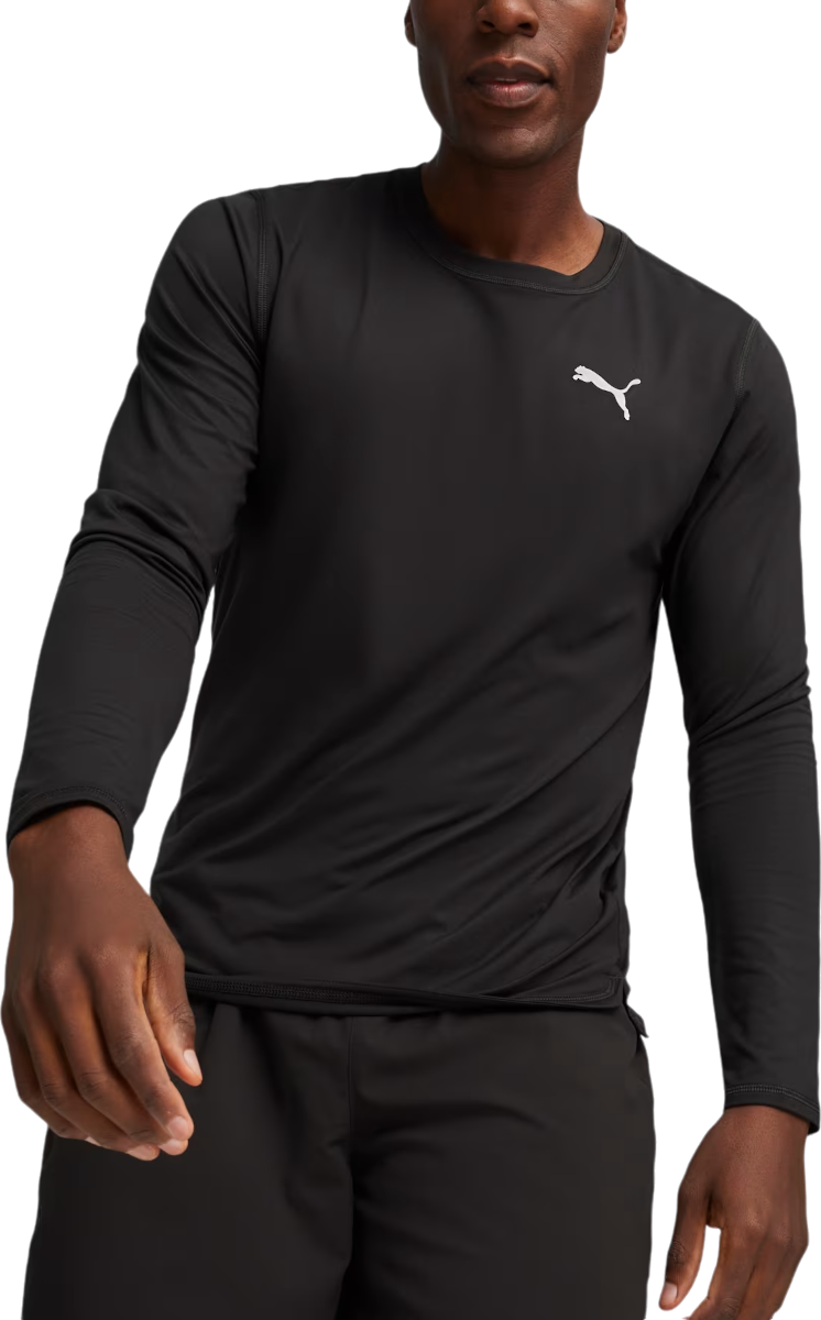 T-paita Puma CLOUDSPUN Long Sleeve Training T-Shirt Musta | 524991-01