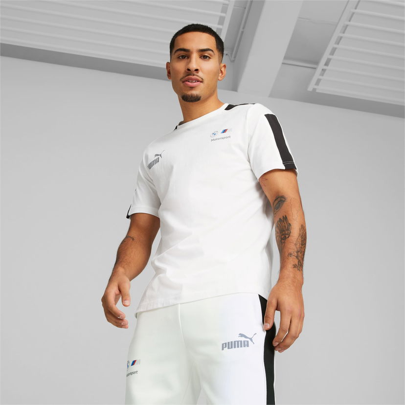 T-paita Puma BMW M Motorsport MT7 Men's T-shirt Valkoinen | 538119_02