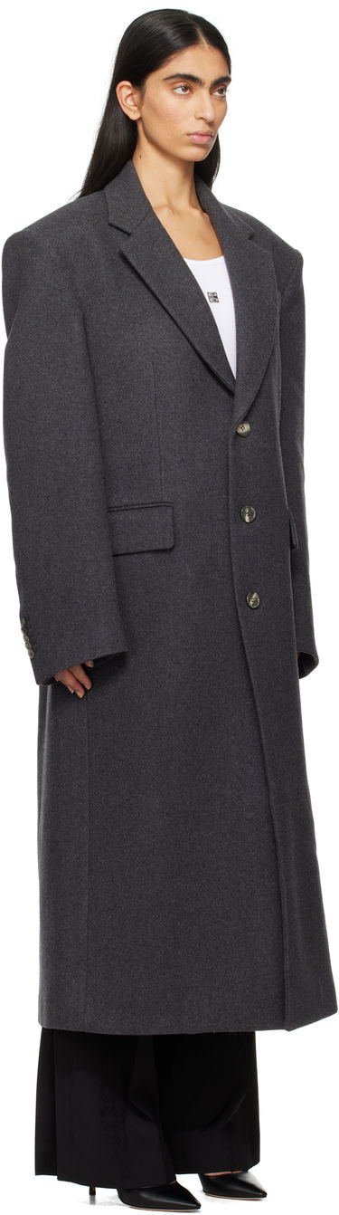Takit WARDROBE.NYC Single Breasted Long Coat Harmaa | W4002F24WO, 1