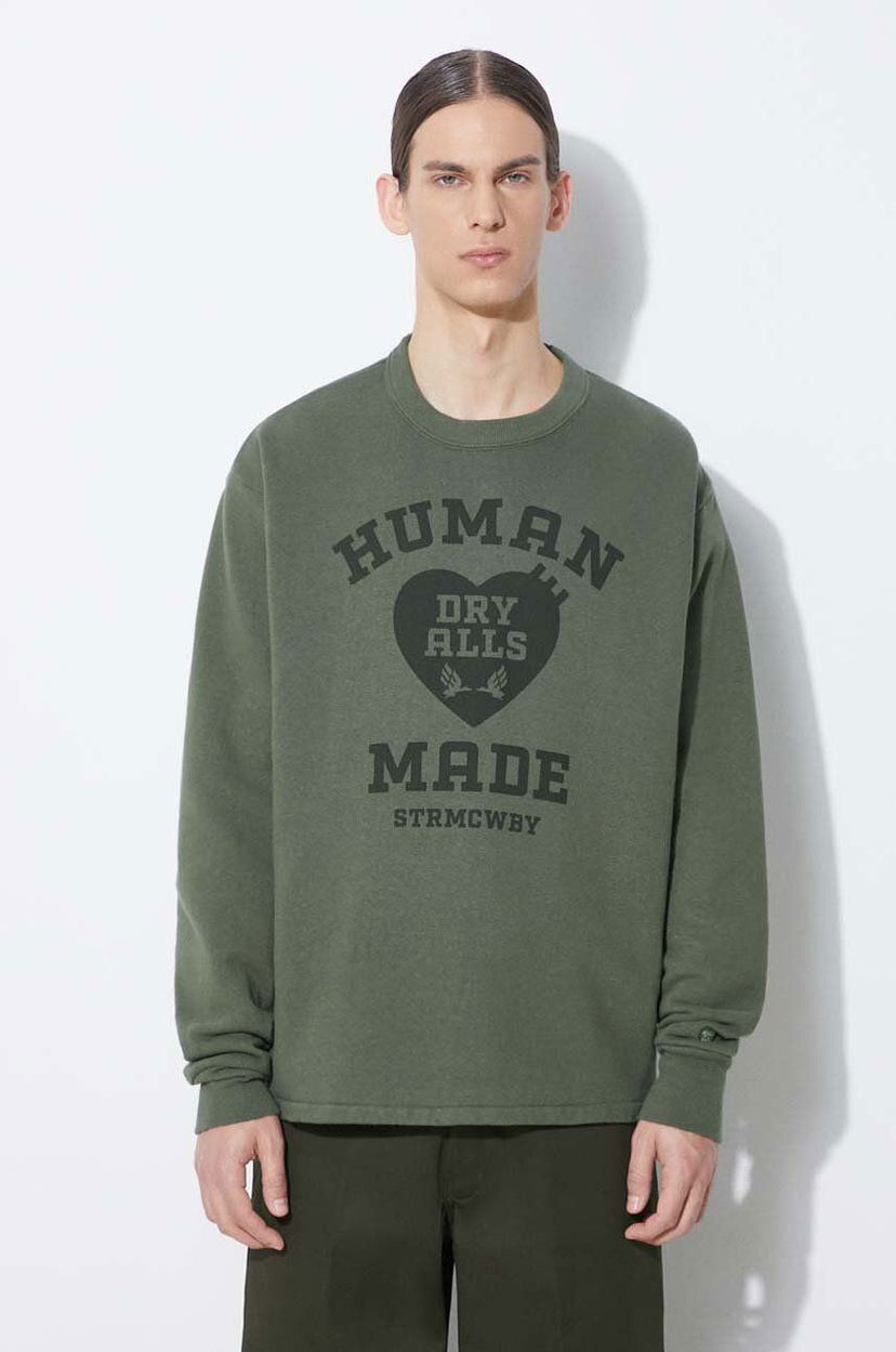 Huppari Human Made Graphic Print Sweatshirt Vihreä | HM27CS020