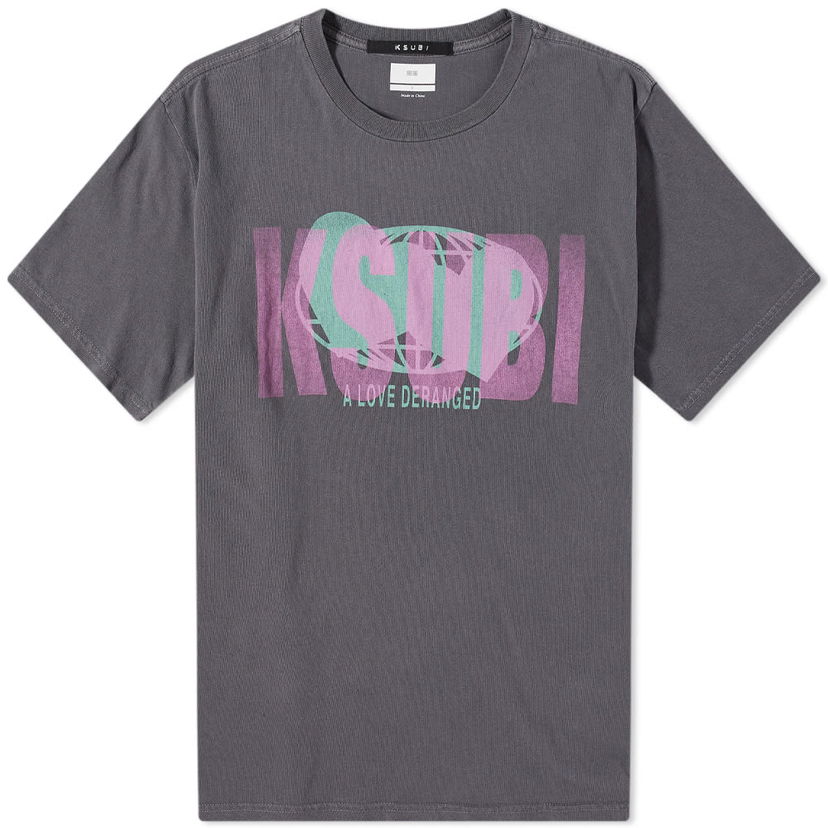 T-paita Ksubi KSUBI Deranged Logo Graphic T-Shirt Harmaa | 5000007158