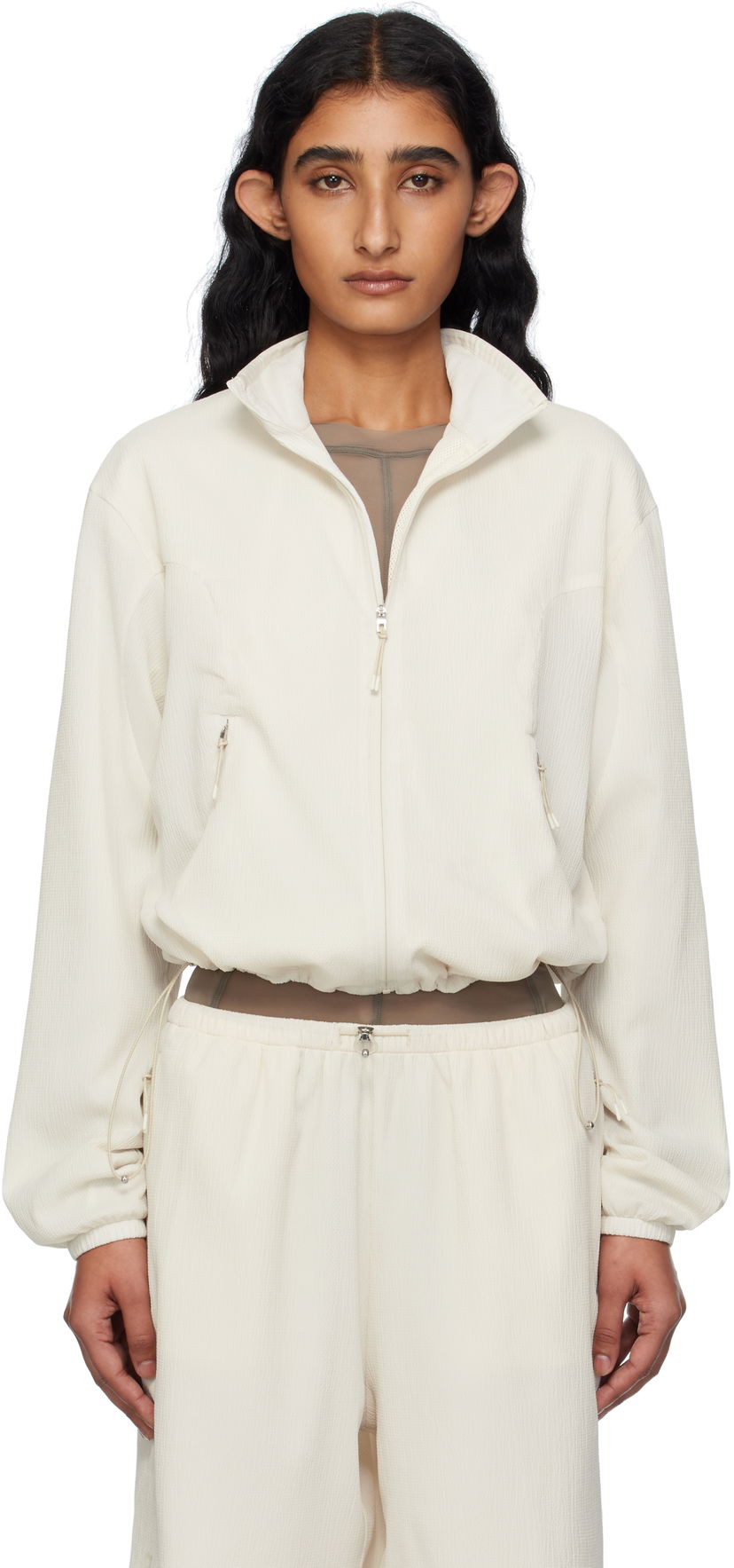 Takki On Running Zendaya Edition Cropped Track Jacket Valkoinen | 1WF31103504