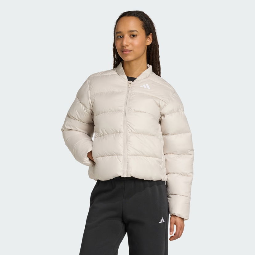 Puffer takki adidas Performance Essentials Climawarm Synthetic Down Puffer Jacket Beige | JX7826
