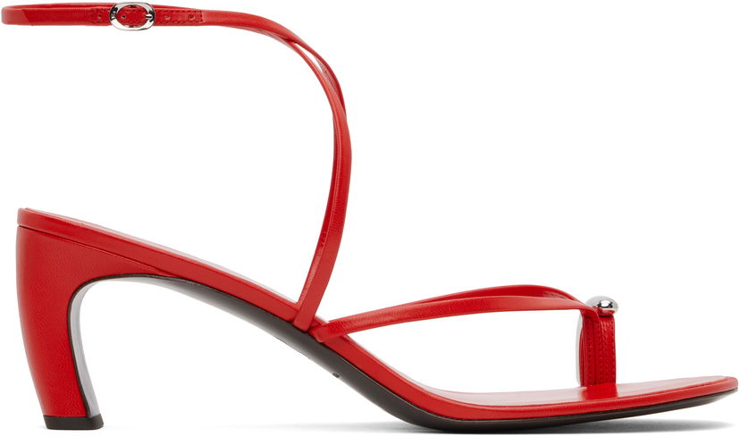 Kengänhoito Tory Burch Tory Burch Pierced Strappy Heeled Sandals Punainen | 168239-600