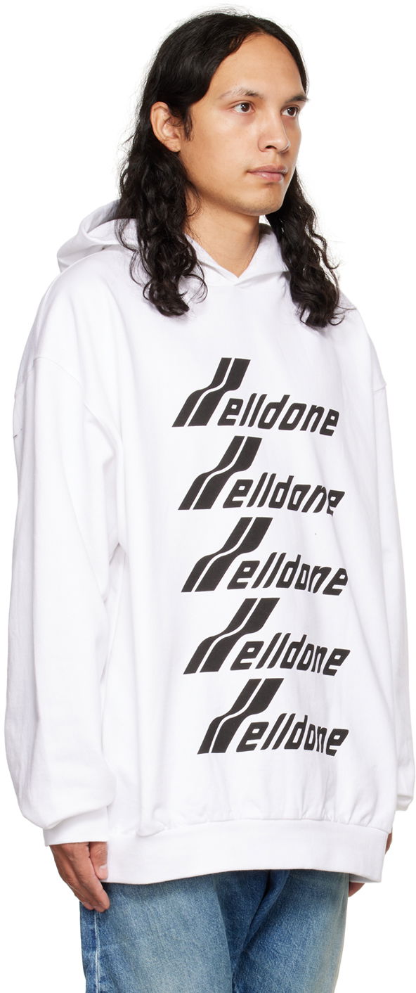Huppari We11done We11done Print Hoodie Valkoinen | WD-TH3-22-729-U-WH, 1