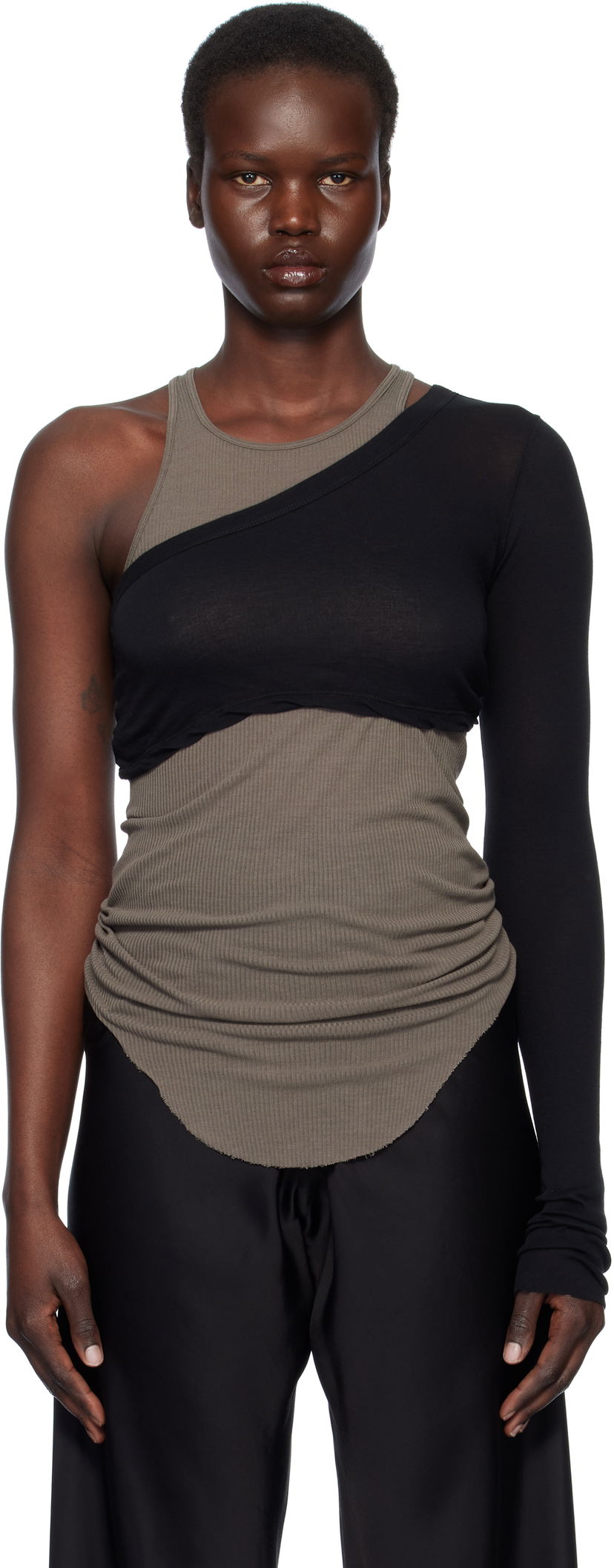 Tankkitoppi Rick Owens Rick Owens Porterville Ziggy Sleeveless Top Harmaa | RP01E7215 UC