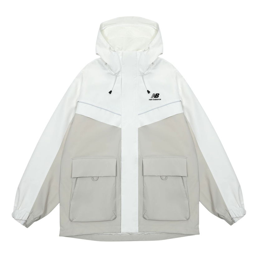 Tuulitakki New Balance Windproof Jacket Valkoinen | 5AC39333-LBE