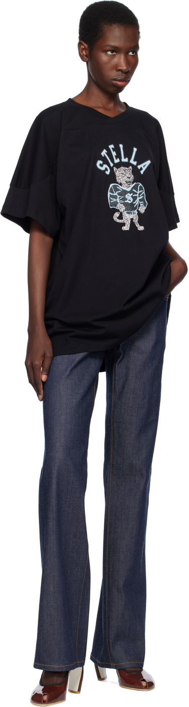 T-paita Stella McCartney Stella McCartney Leopard Mascot T-Shirt Musta | 6J04103SQA05, 3