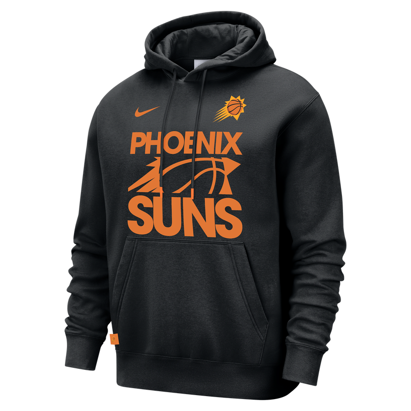 Huppari Nike Nike NBA Phoenix Suns Club Courtside Hoodie Musta | FZ7699-010