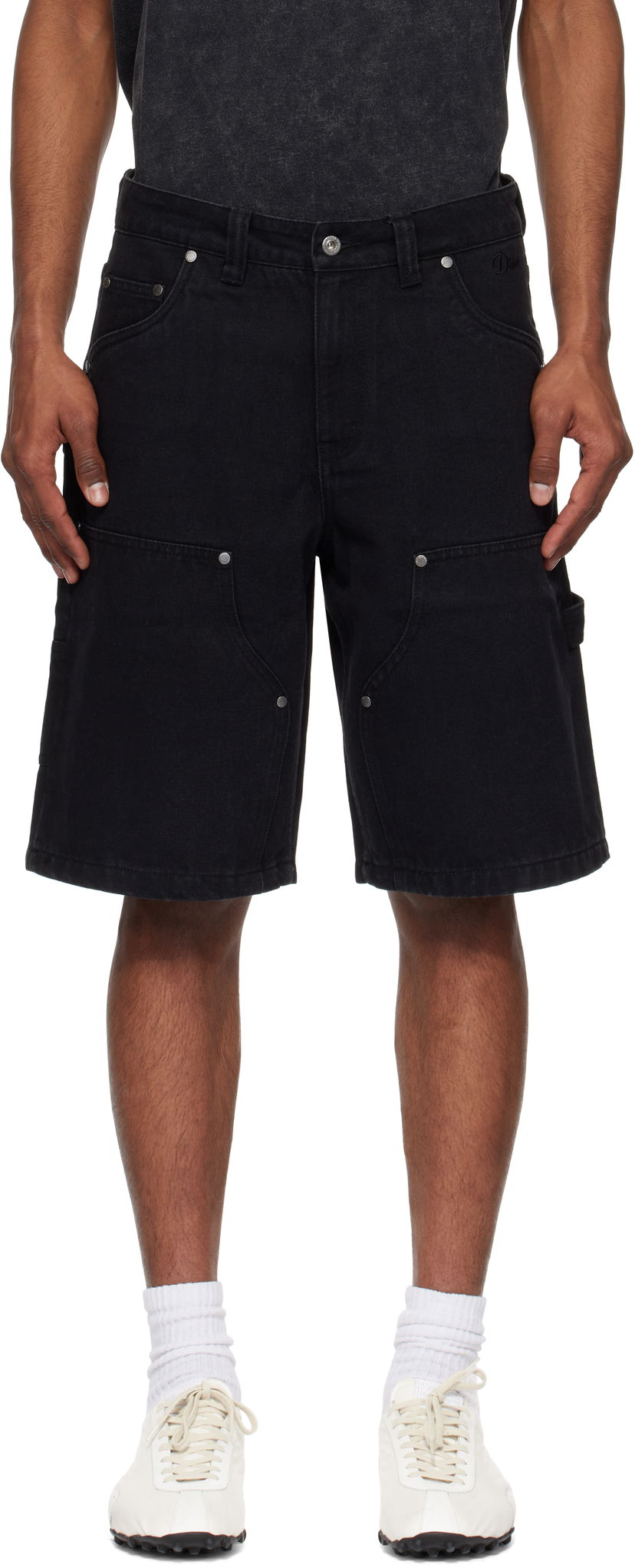 Shortsit Dime Dime Carpenter Denim Shorts Musta | DIME2SP2515BLK