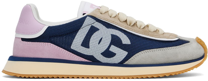 Vaatteet Dolce & Gabbana Dolce&Gabbana Mixed-Material DG Cushion Tummansininen | CK2288 A9253