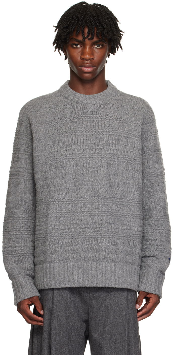 Villapaita ADER ERROR Oversized Sweater Harmaa | BMADFWKT0305GR