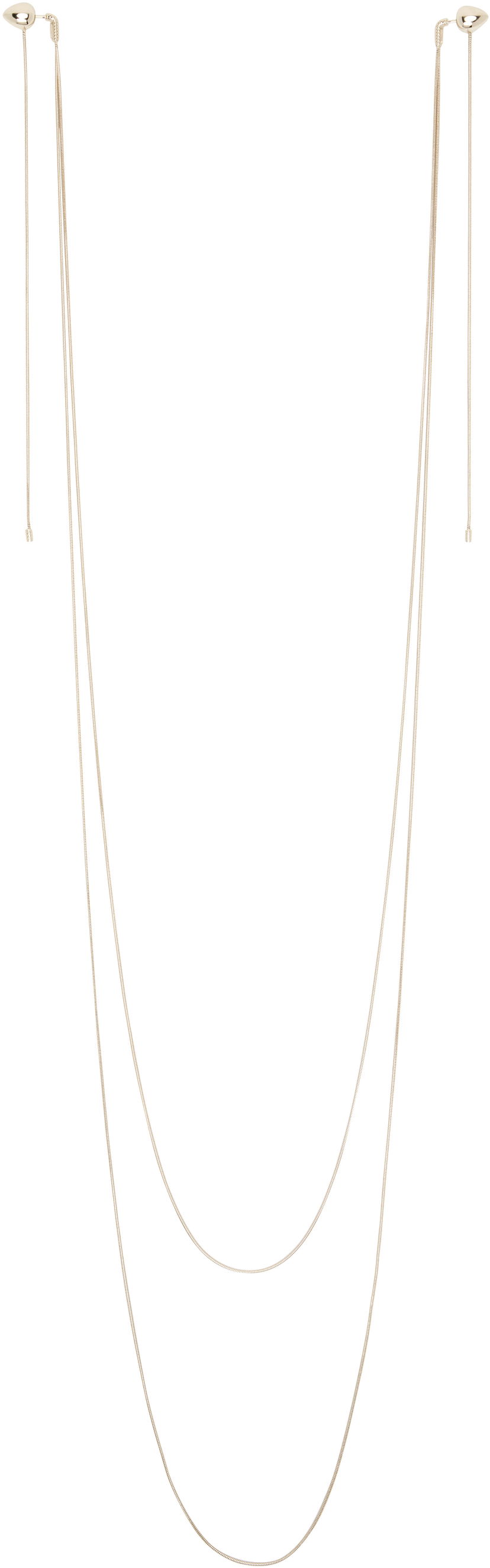 Kaulakoru Alaïa ALAÏA Double Strand Earrings Metallinen | AA2B144LA006
