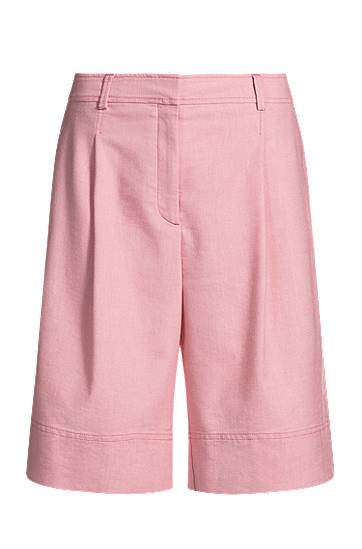 Shortsit BOSS Pleated Shorts Vaaleanpunainen | 50546217