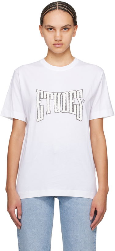 T-paita Études Wonder Boxing Graphic T-Shirt Valkoinen | E24MM107A00700, 0