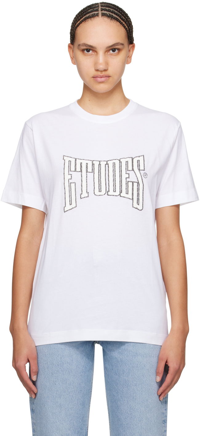 T-paita Études Wonder Boxing Graphic T-Shirt Valkoinen | E24MM107A00700