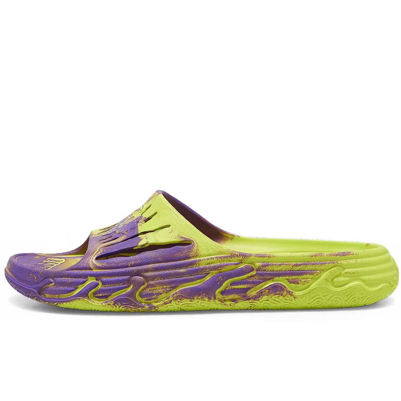 Koripallo Puma MB.03 Slide, yellow/lilac Oranssi | 394223_09