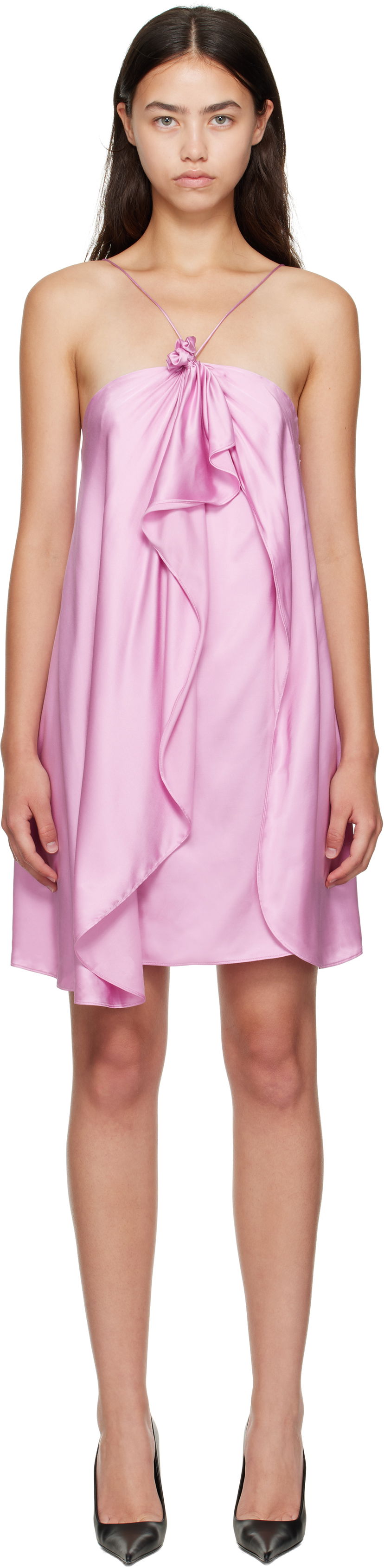 Mekko Acne Studios Draped Halter Minidress Vaaleanpunainen | A20831-