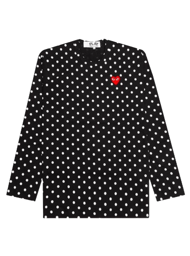 T-paita Comme des Garçons Play Polka Dot T-Shirt Musta | AZ T166 051 1
