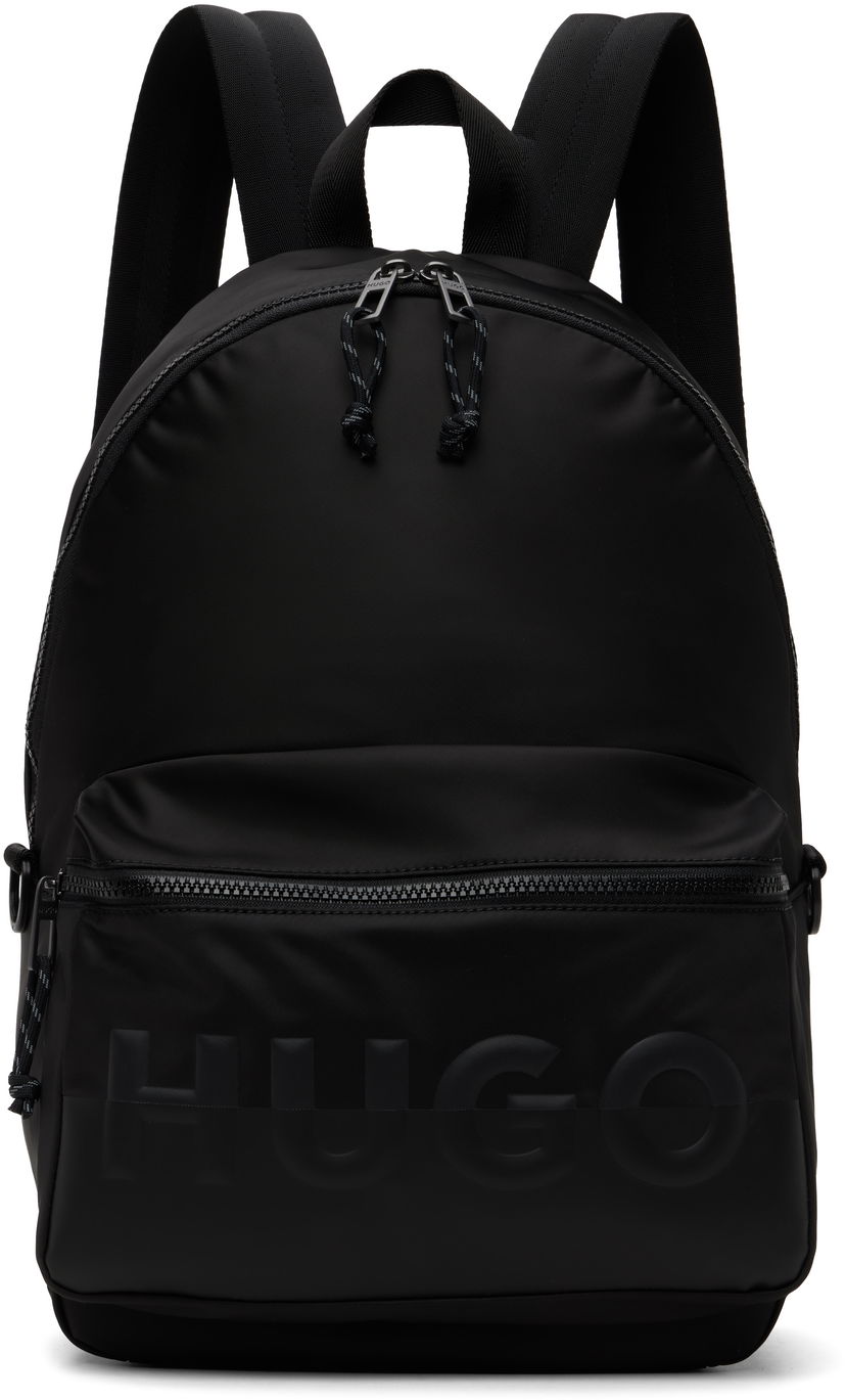 Reppu BOSS HUGO Printed-Logo Backpack Musta | 50547114