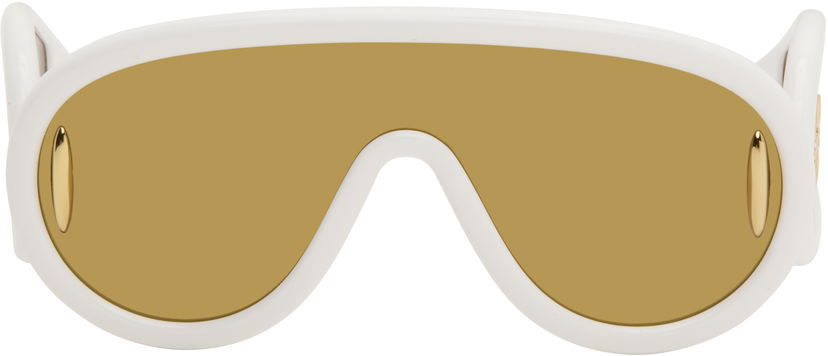 Aurinkolasit Loewe Wave Mask Sunglasses Valkoinen | LW40108I 192337132728