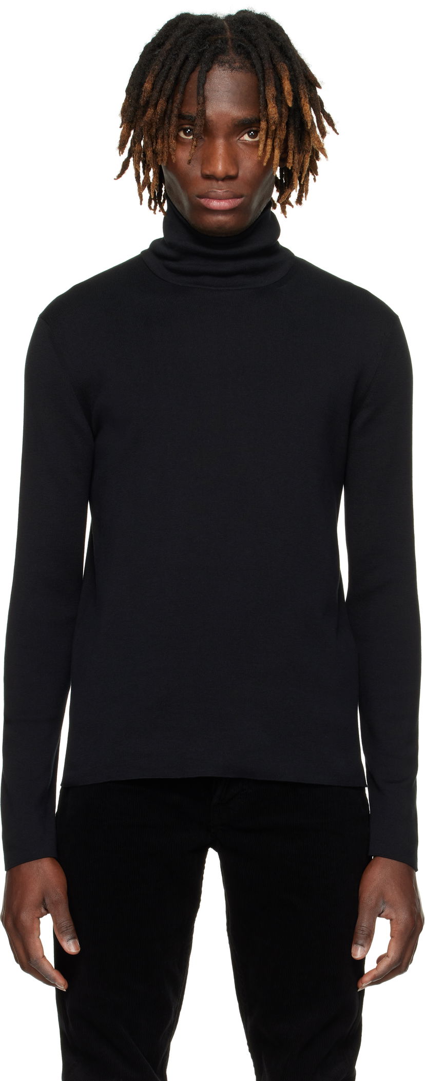 Villapaita Tom Ford TOM FORD Cotton Turtleneck Musta | KRL040-YMC033S25