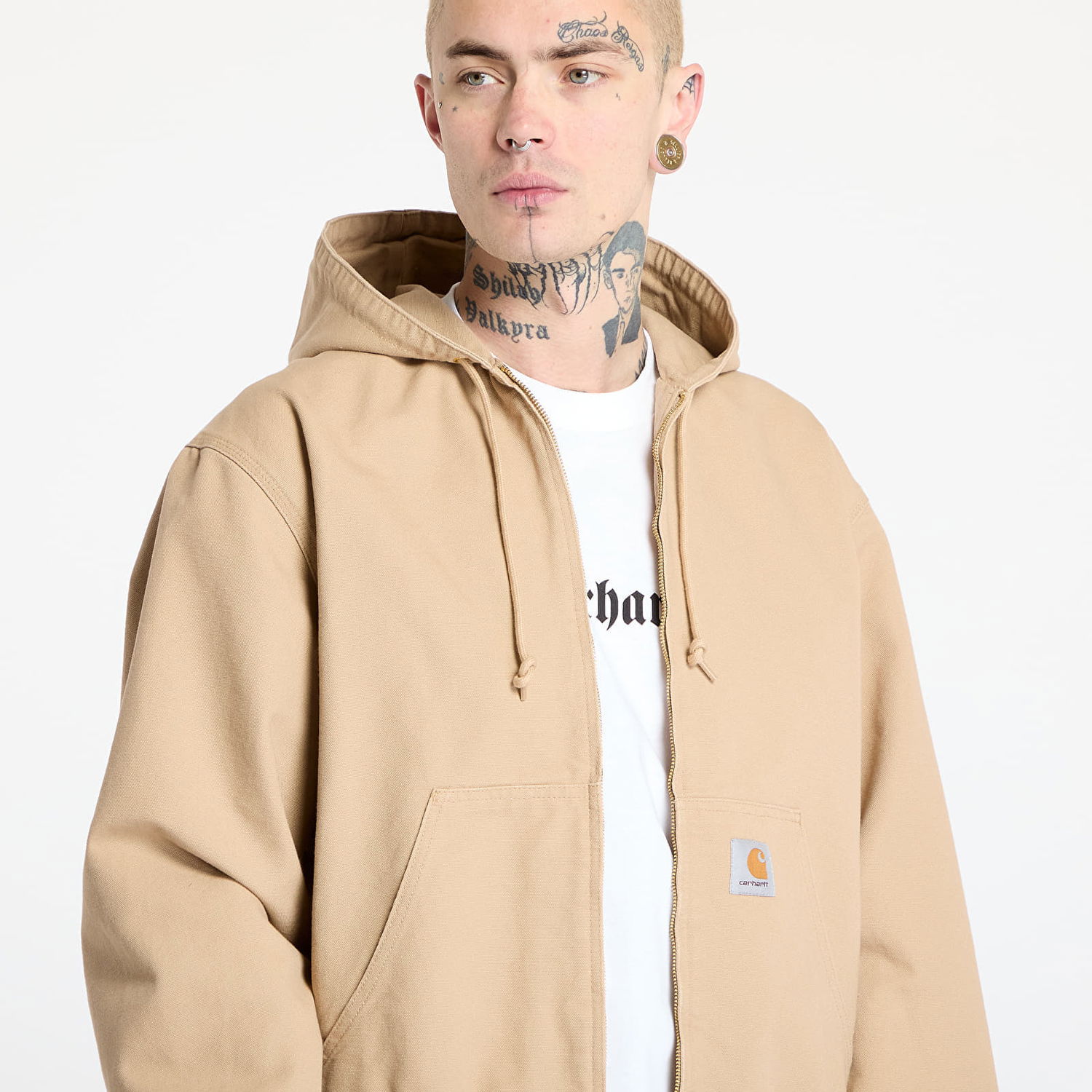 Huppari Carhartt WIP Hooded Active Jacket Beige | I034311_07E_02, 1