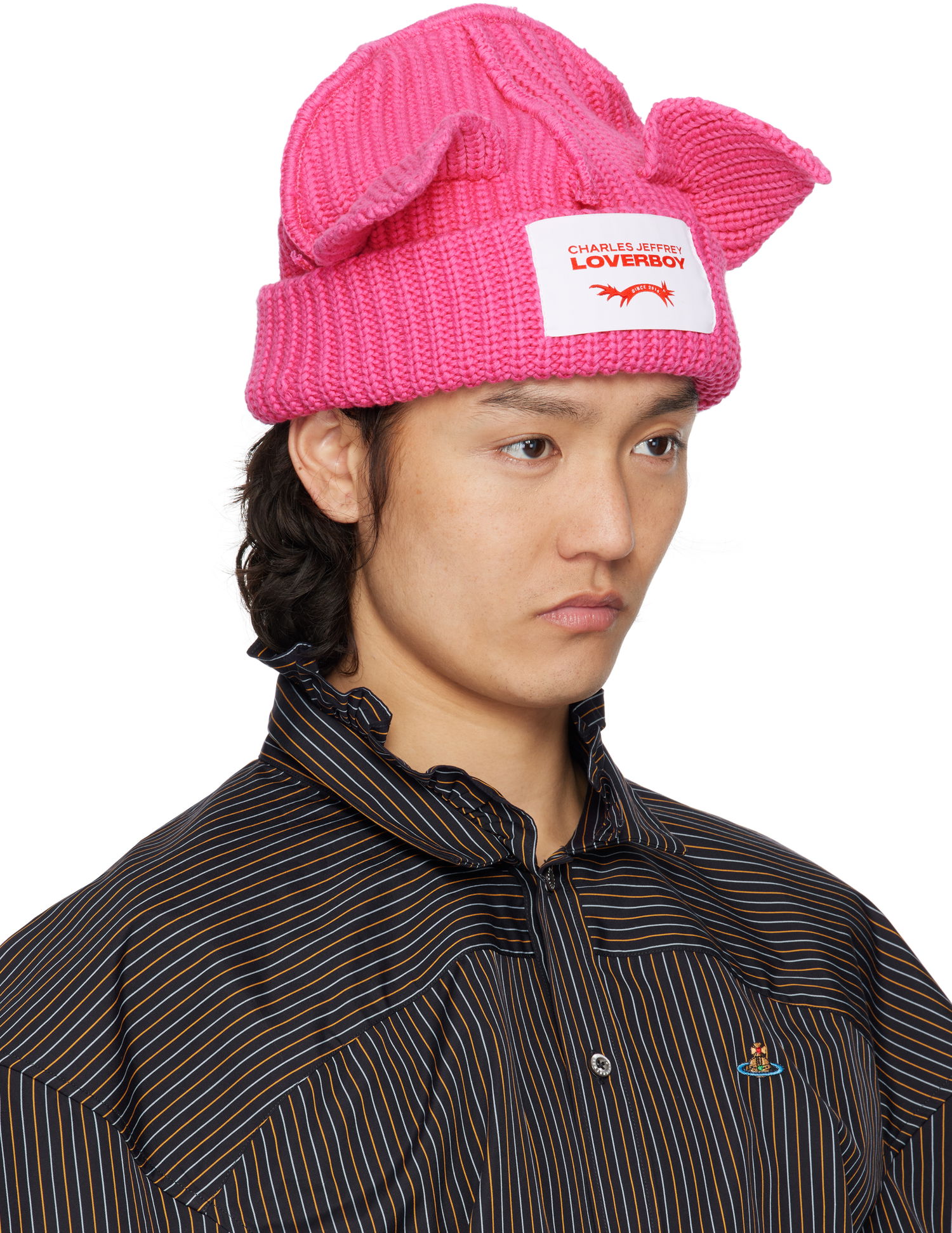 Pipo Charles Jeffrey Loverboy Charles Jeffrey LOVERBOY Chunky Ears Beanie Vaaleanpunainen | 54130305, 1