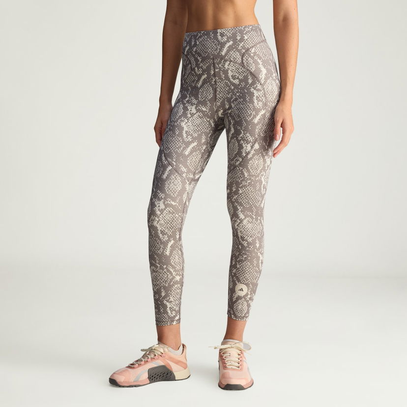 Leggingsit adidas Performance Stella McCartney Training 7/8 Snake Print Leggings Harmaa | JW4556