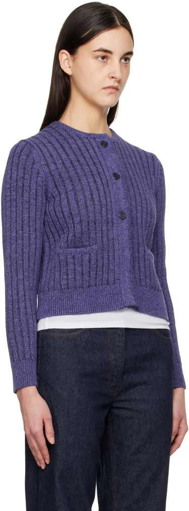 Villapaita JW Anderson JW Anderson Cropped Buttoned Cardigan Violetti | KW1356-YN0410, 1