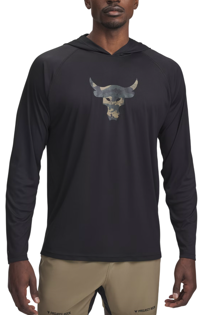 Huppari Under Armour Project Rock Iso-Chill Training Hoodie Musta | 1389955-001