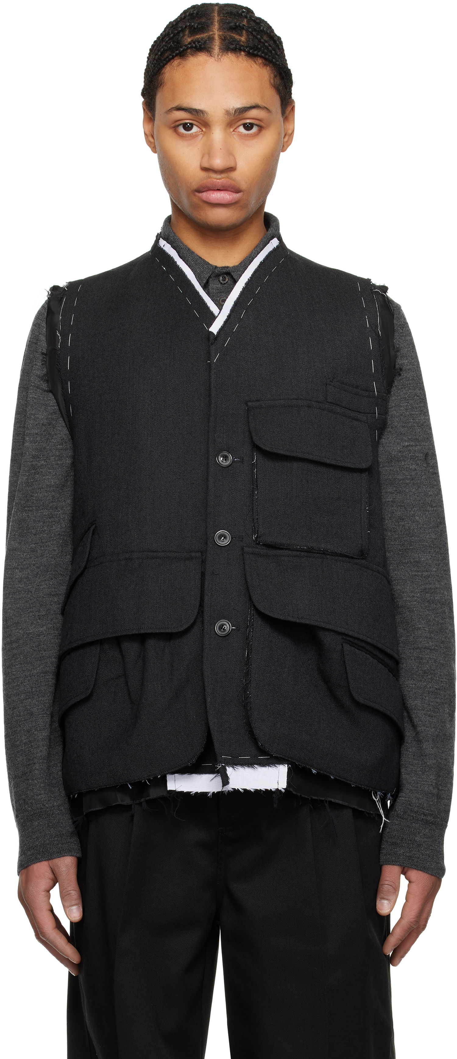 Liivi Maison Margiela Maison Margiela Wool Vest Musta | S50FB0109 S44578, 0