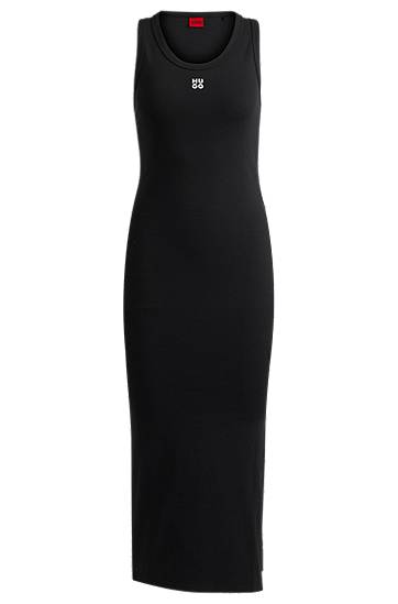 Mekko BOSS HUGO Stretch Jersey Maxi Tank Dress Musta | 50514521