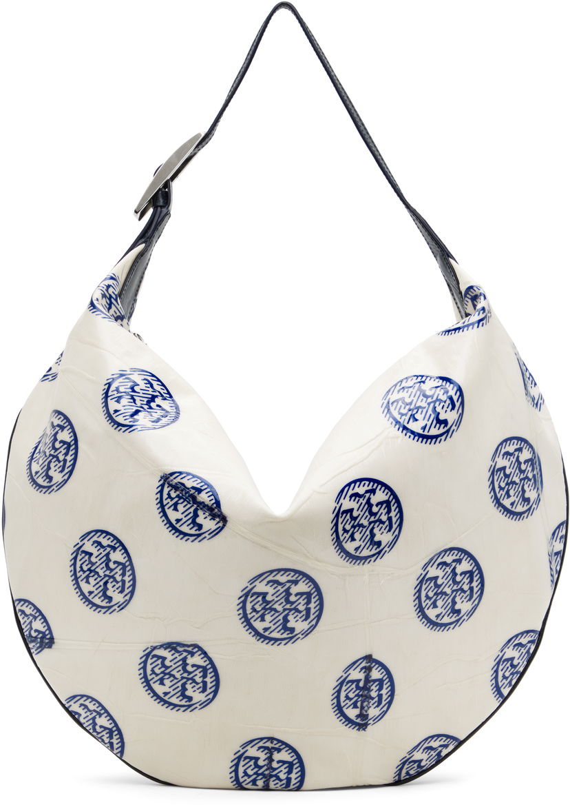Käsilaukku Tory Burch Tory Burch T Monogram Balloon Bag Valkoinen | 171915-101