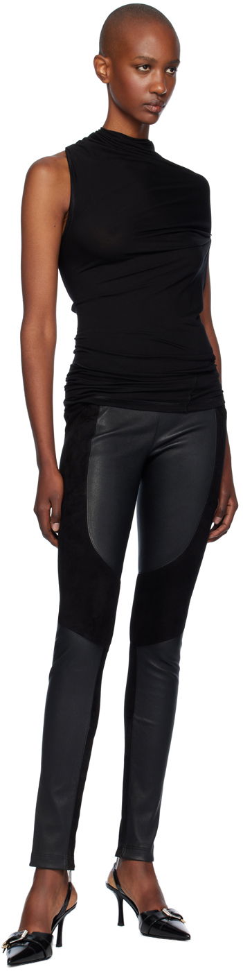 Tankkitoppi Helmut Lang Helmut Lang Sleeveless Draped Top Musta | O07HW507, 3