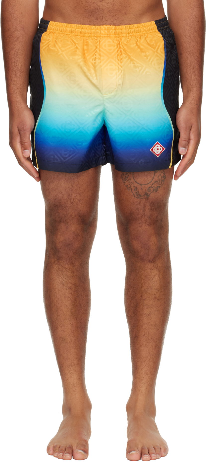 Uimapuvut Casablanca Casablanca Multicolor Gradient Jacquard Swim Shorts Monivärinen | M-AW25-TR-224-01