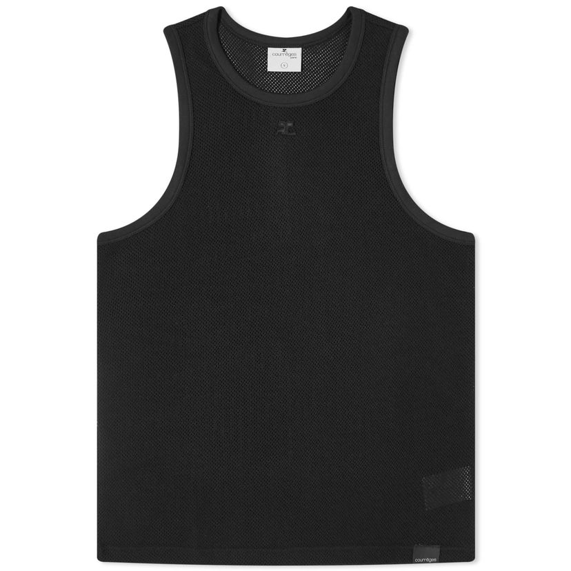 Tankkitoppi Courrèges Sports Mesh Tank Top Musta | 124JDE069JS0069-9999